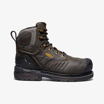 KEEN Férfi CSA Philadelphia 6" Internal MET Waterproof Munkavédelmi Bakancs Sötét Barna